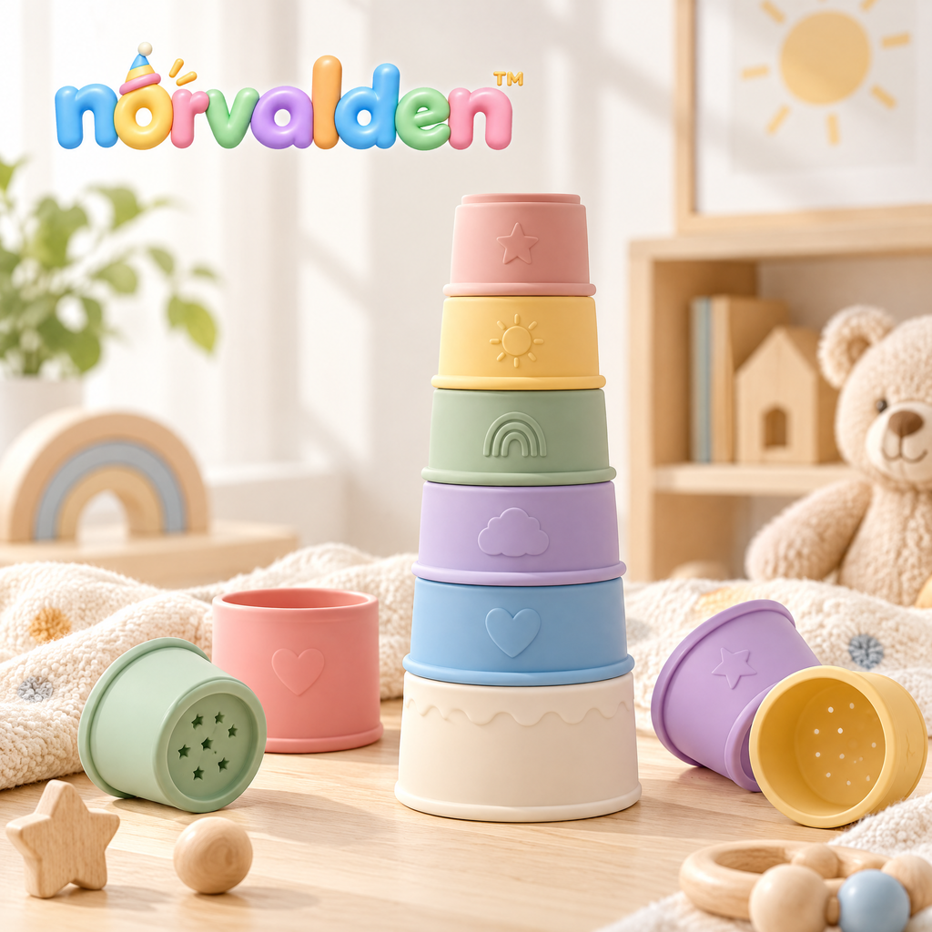 Norvalden™ Pastel Stacking & Nesting Cups