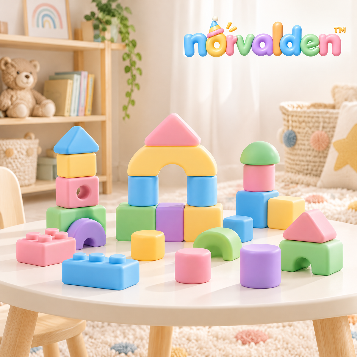 Norvalden™ Soft Color First Building Blocks