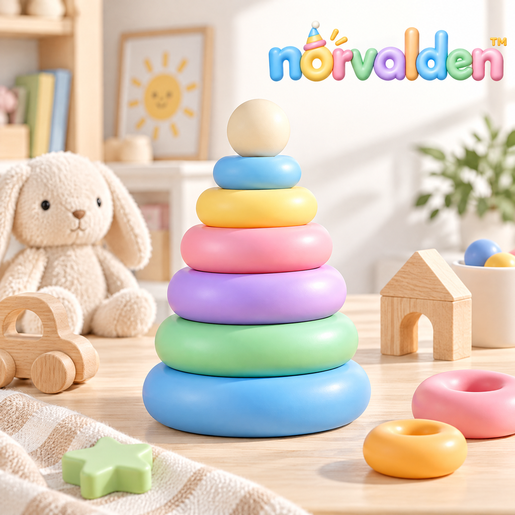 Norvalden™ Rainbow Balance Stacking Rings