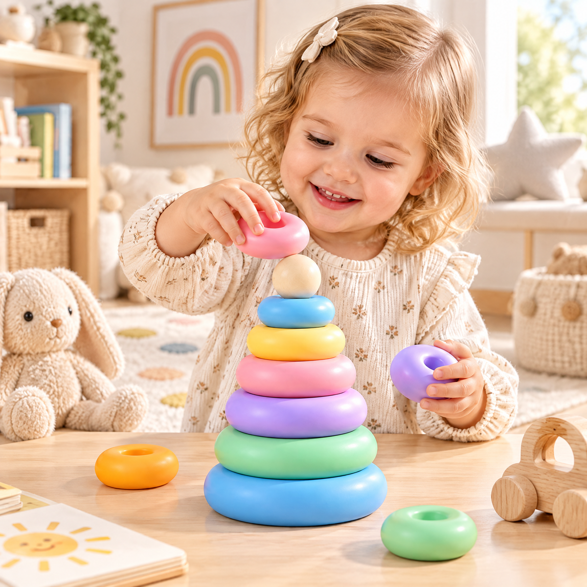 Norvalden™ Rainbow Balance Stacking Rings