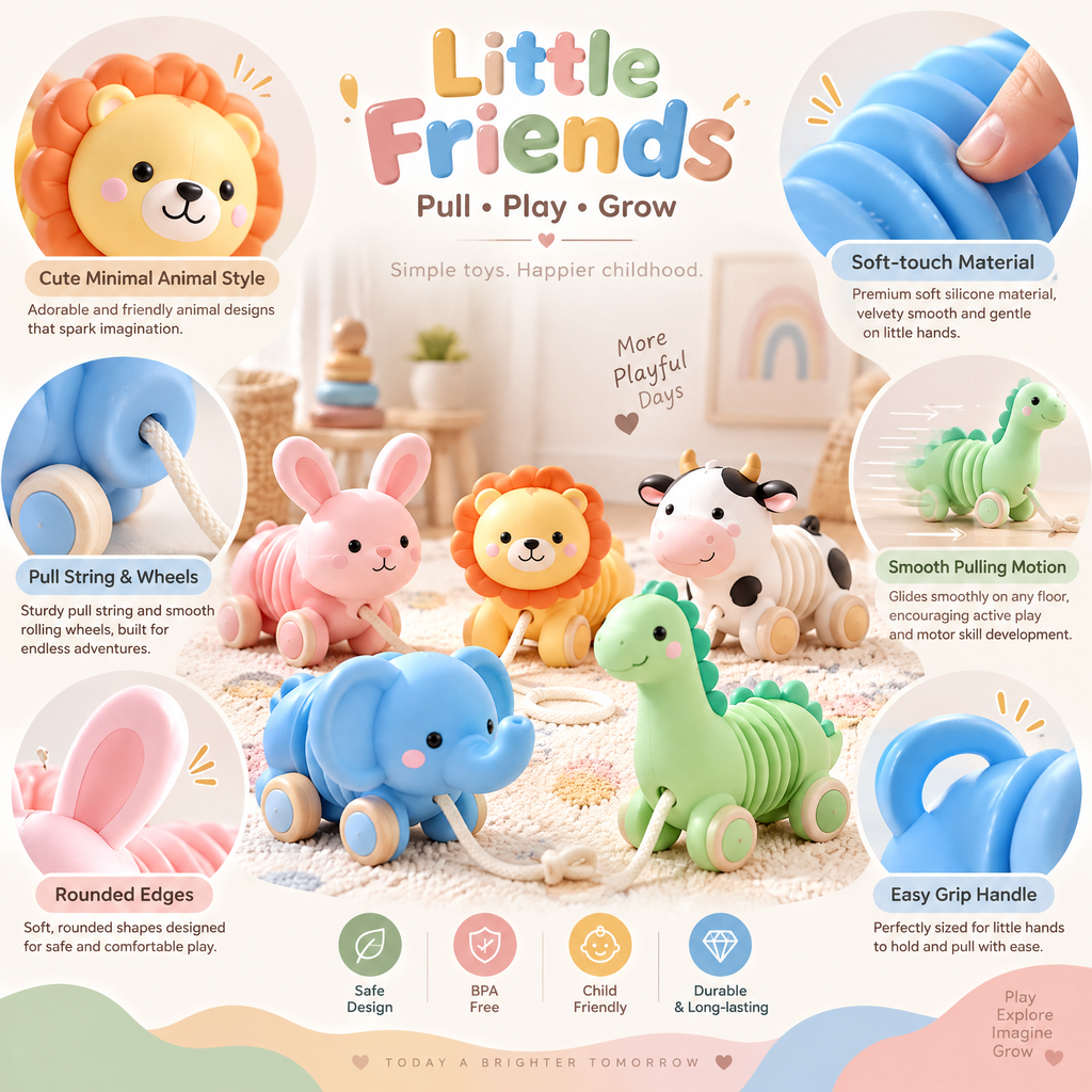 Norvalden™ Little Explorer Pull-Along Elephant