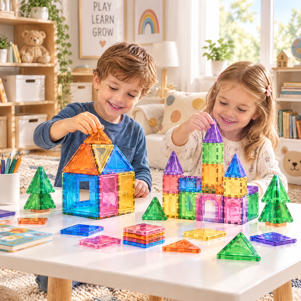 Norvalden™ ColorBright Magnetic Building Tiles