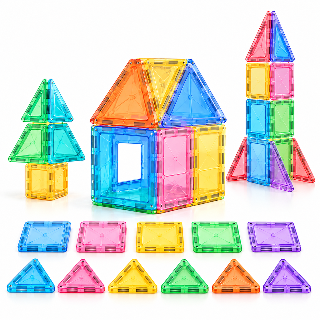 Norvalden™ ColorBright Magnetic Building Tiles
