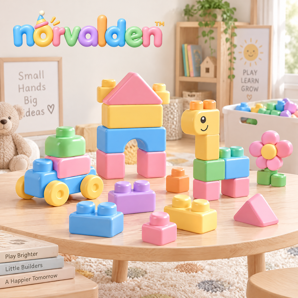 Norvalden™ Jumbo Imagination Building Block Set