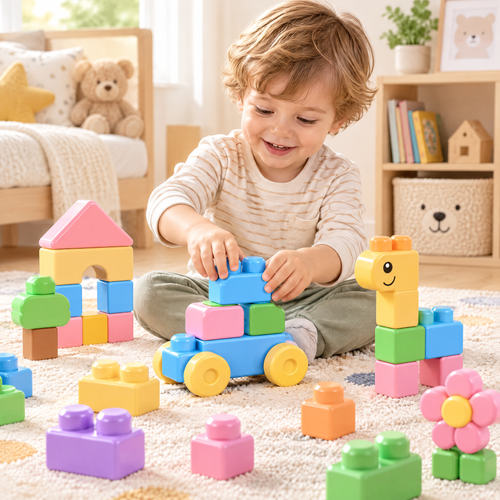 Norvalden™ Jumbo Imagination Building Block Set