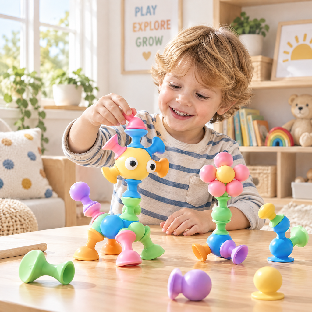 Norvalden™ Pop & Build Suction Construction Set