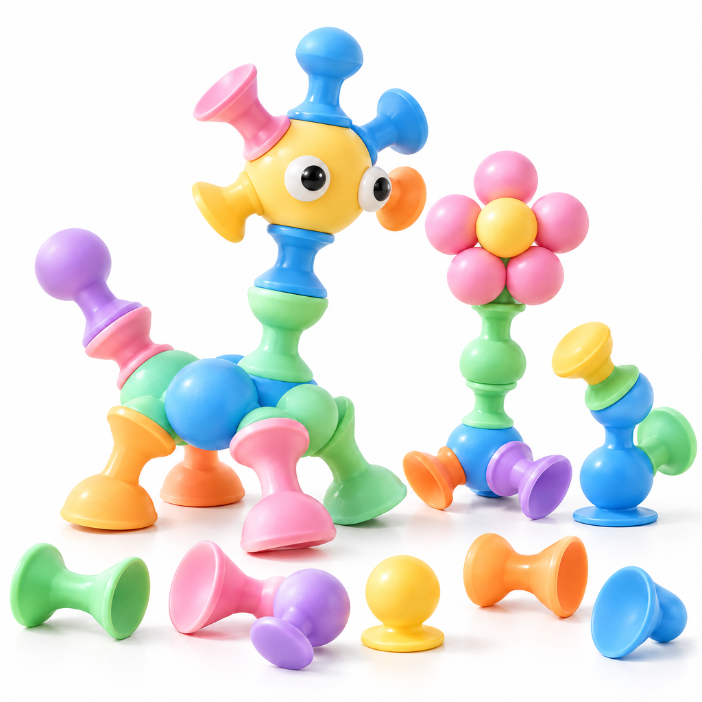 Norvalden™ Pop & Build Suction Construction Set