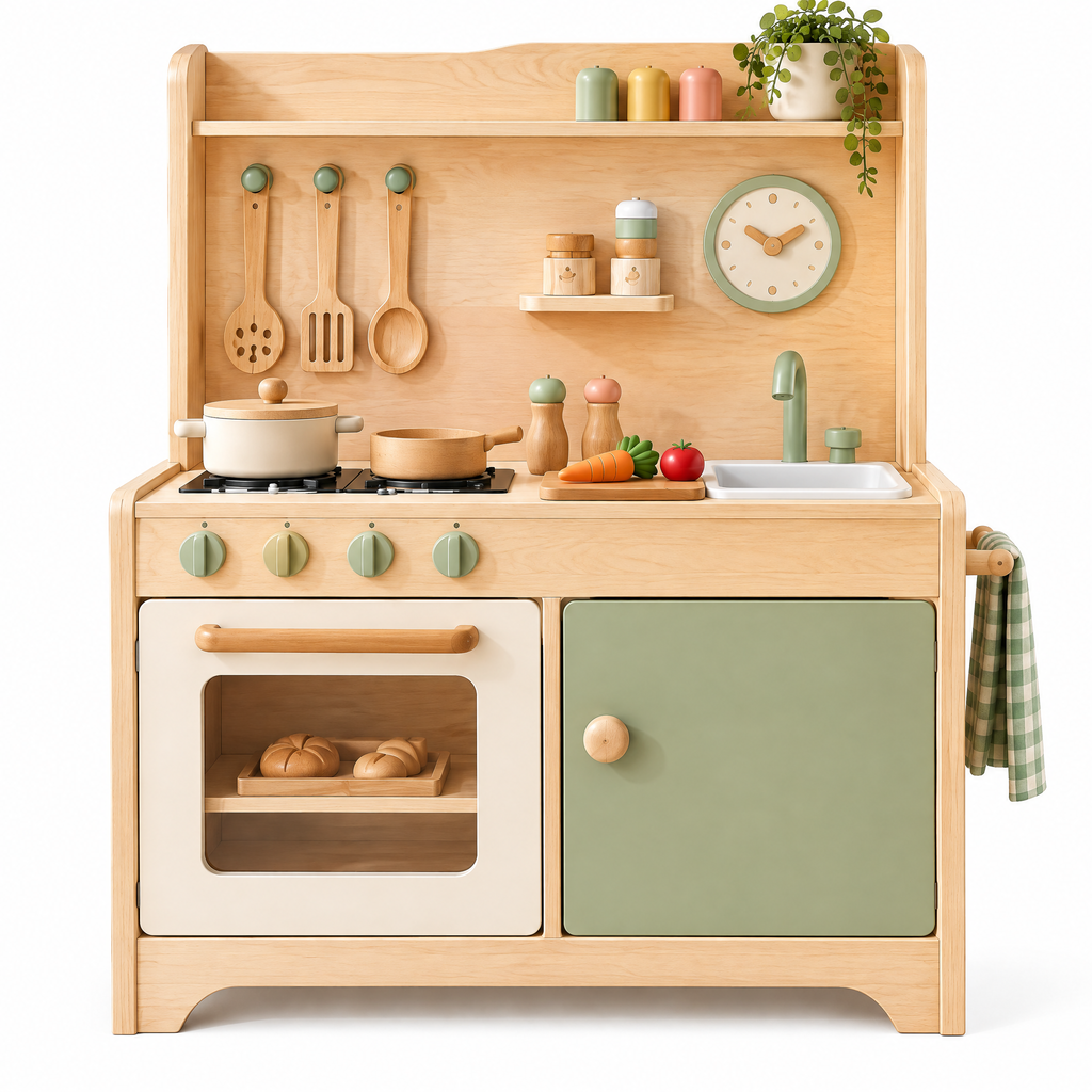 Norvalden™ Wooden Play Kitchen Set