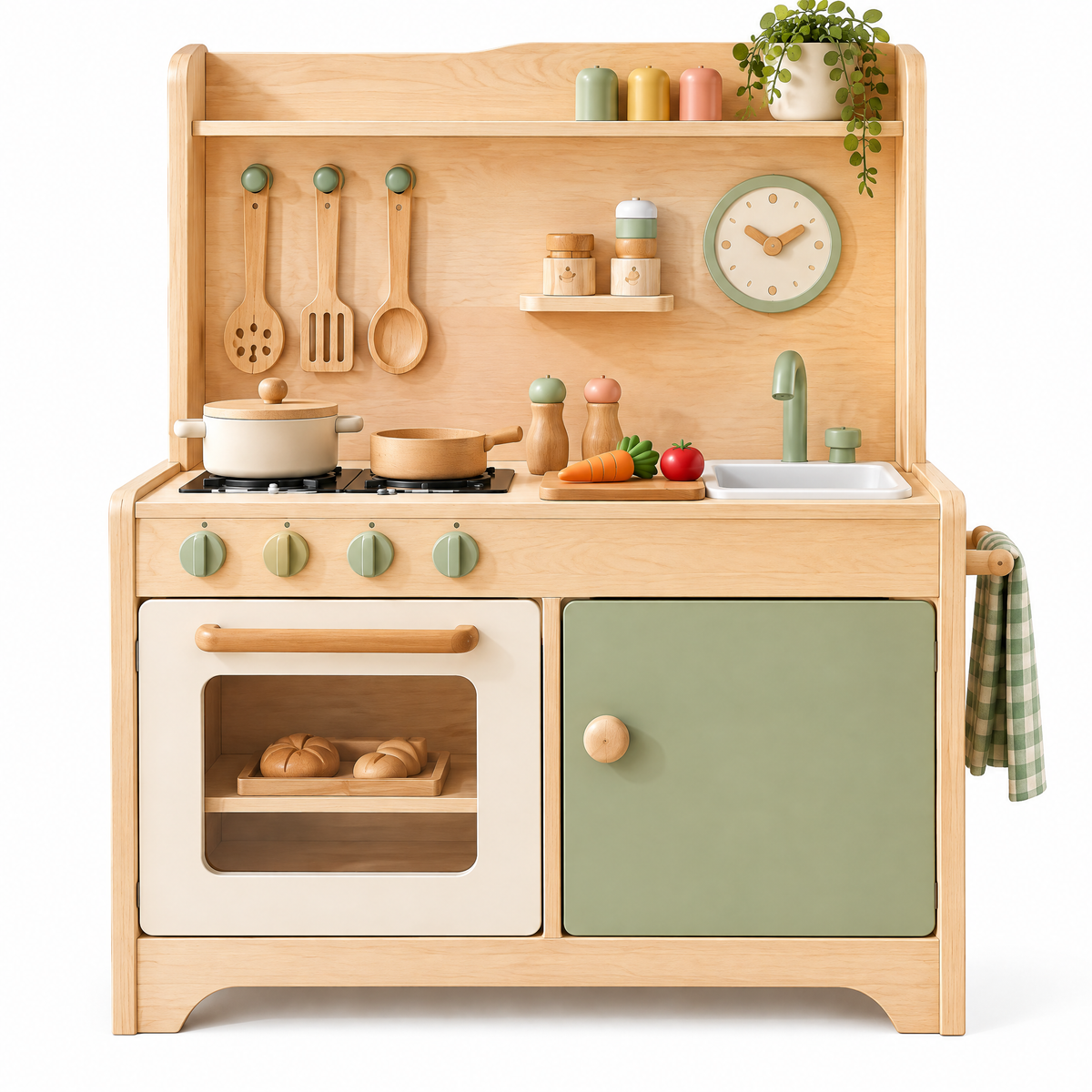 Norvalden™ Wooden Play Kitchen Set