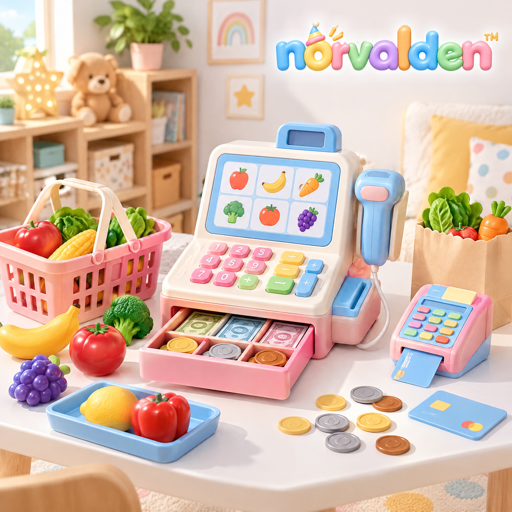 Norvalden™ Grocery Store Cash Register Play Se