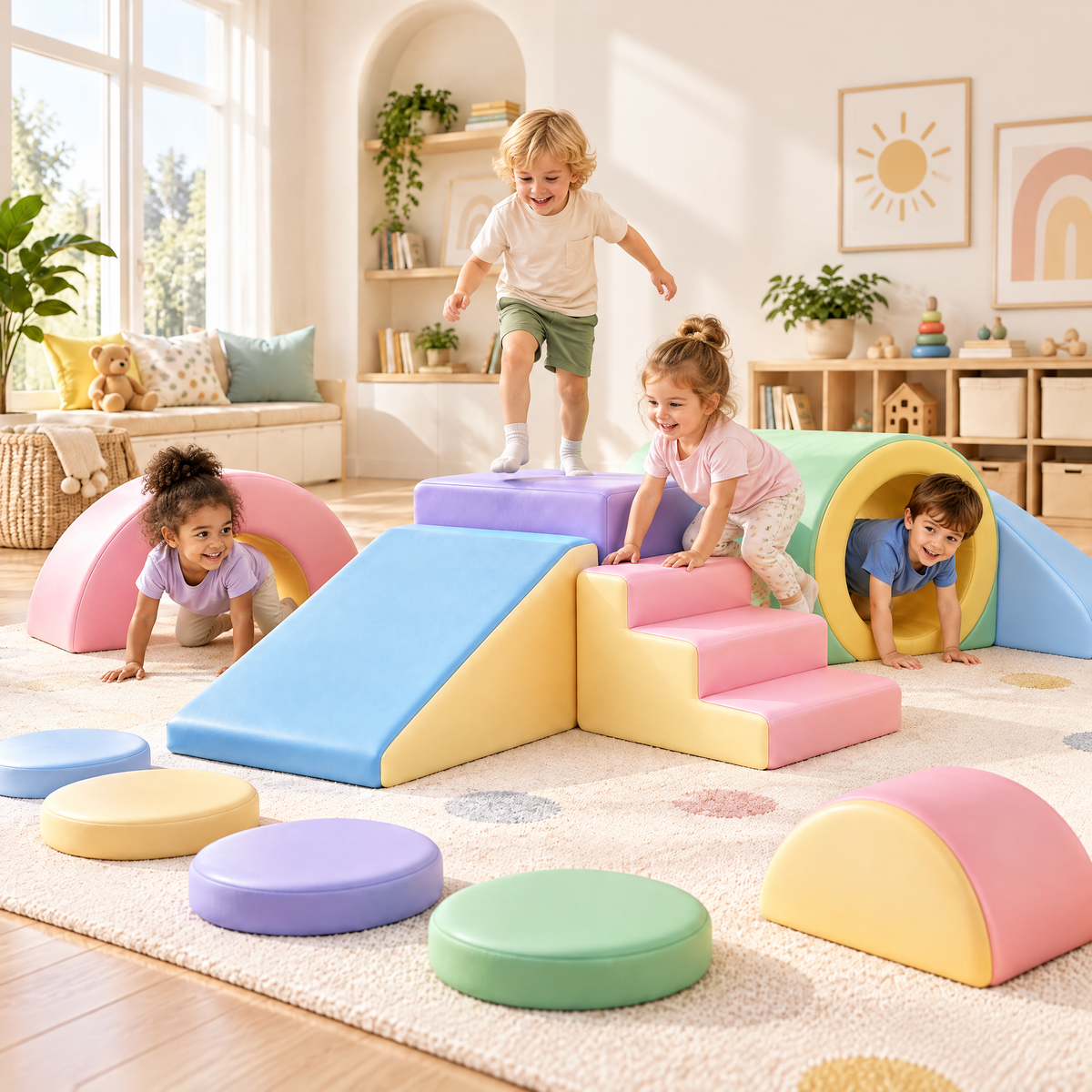 Norvalden™ Soft Foam Climber Play Set